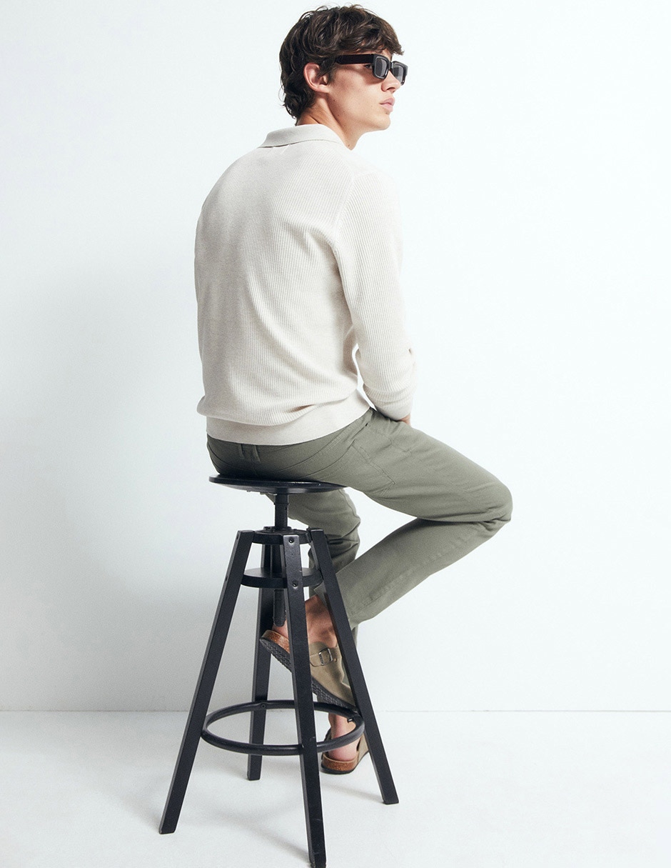 Pantalón casual de algodón para hombre 3