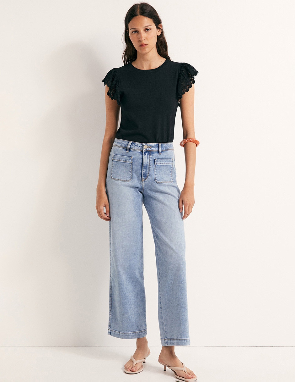 Blusa manga corta para mujer 5