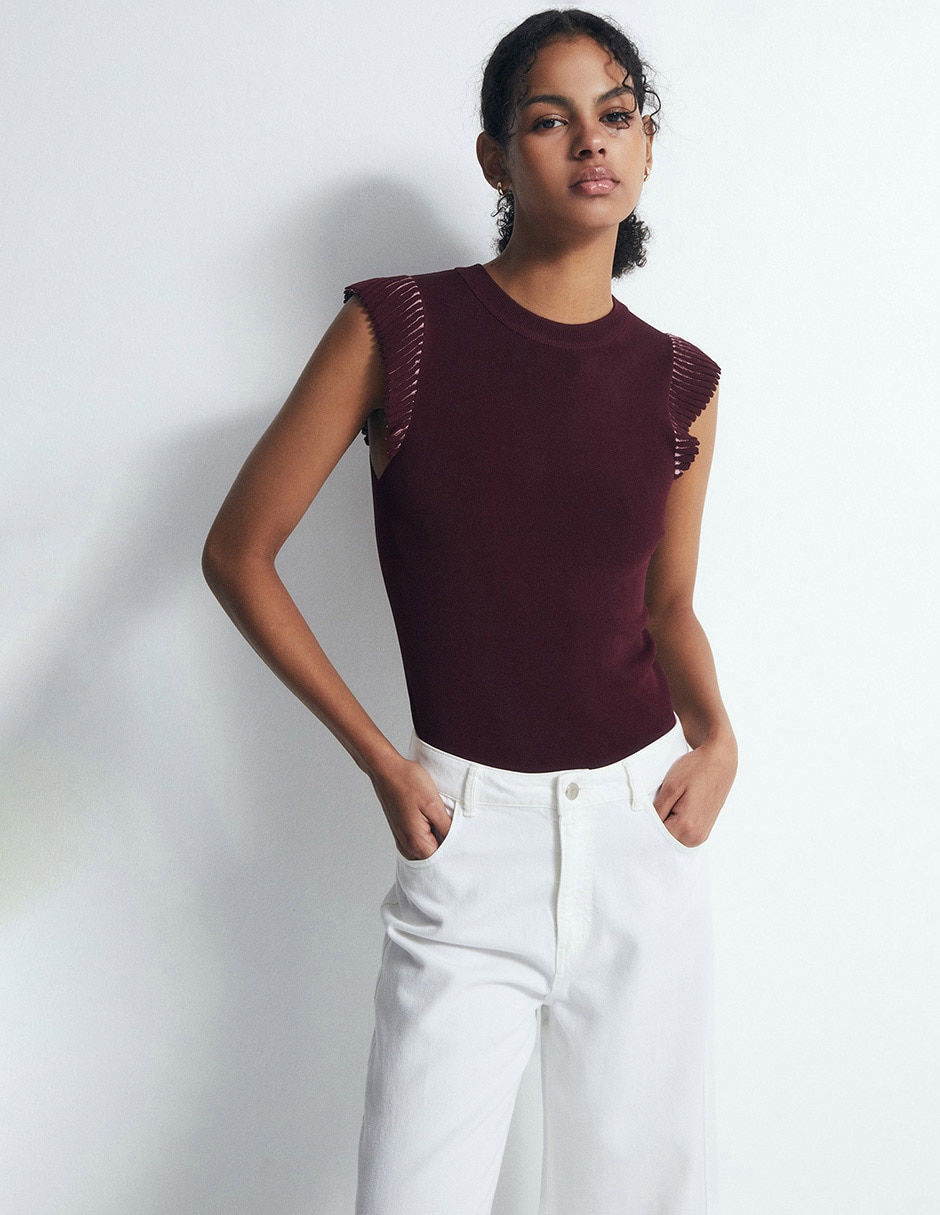 Blusa sin manga para mujer 1