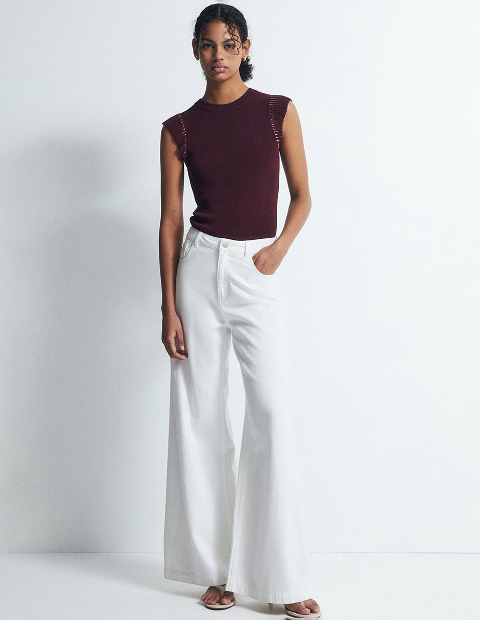 Blusa sin manga para mujer 5