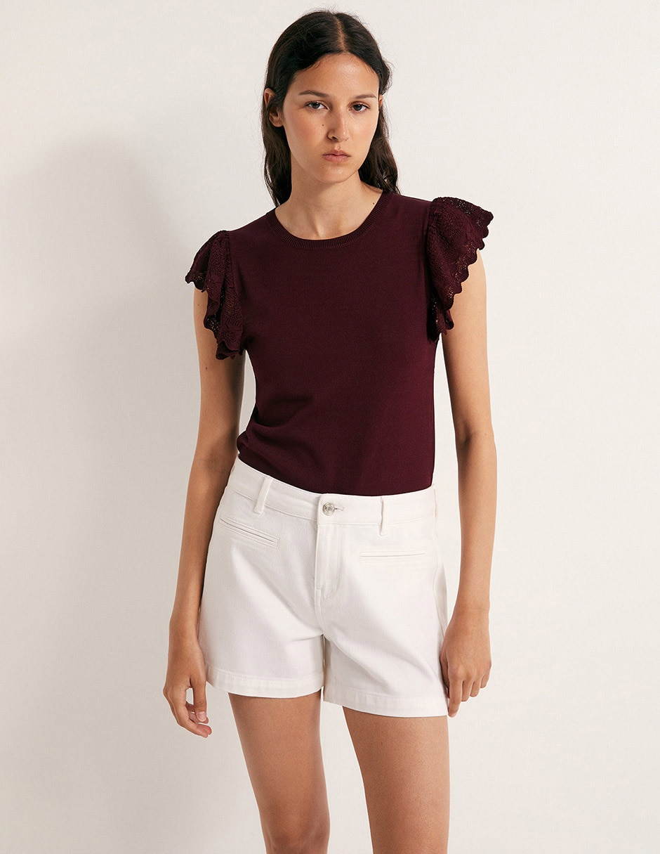Blusa manga corta para mujer 1