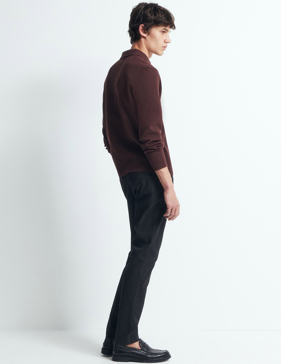 Pantalón casual straight de algodón para hombre 3