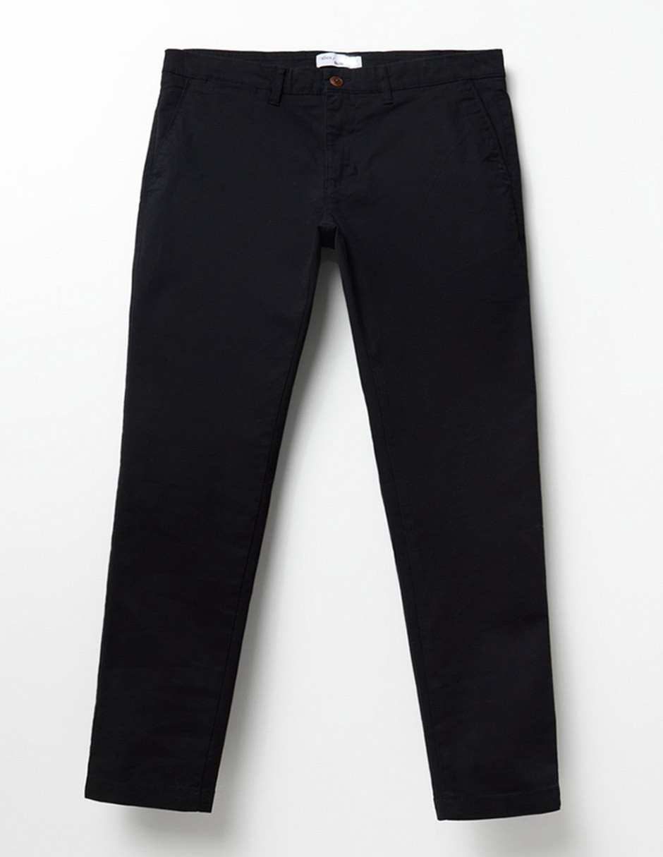 Pantalón casual straight de algodón para hombre 2