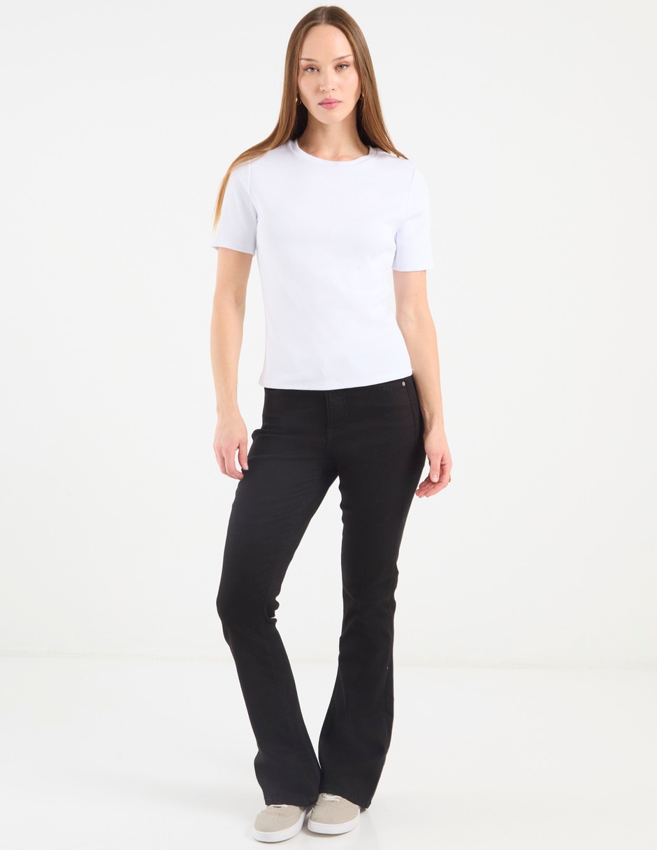 Playera manga corta cuello redondo mujer 3
