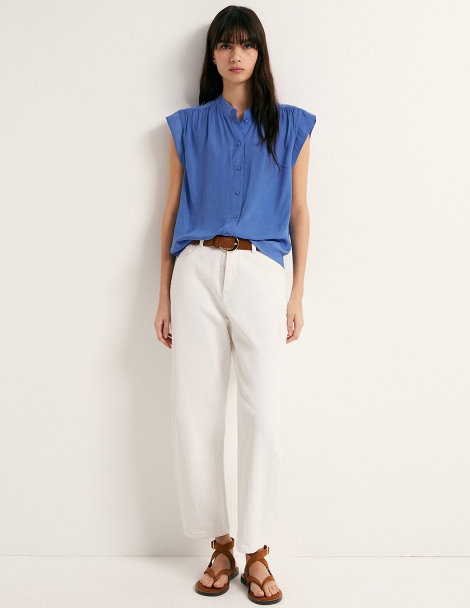 Blusa manga corta para mujer 2