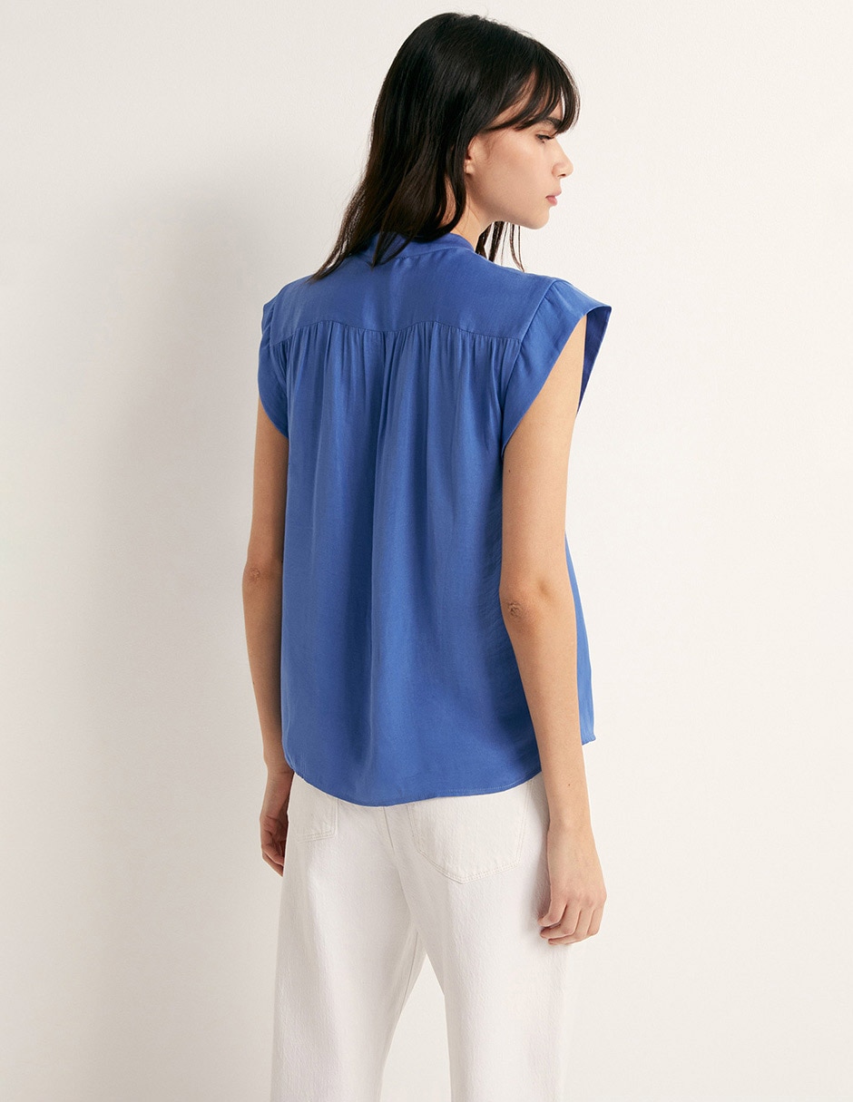 Blusa manga corta para mujer 4