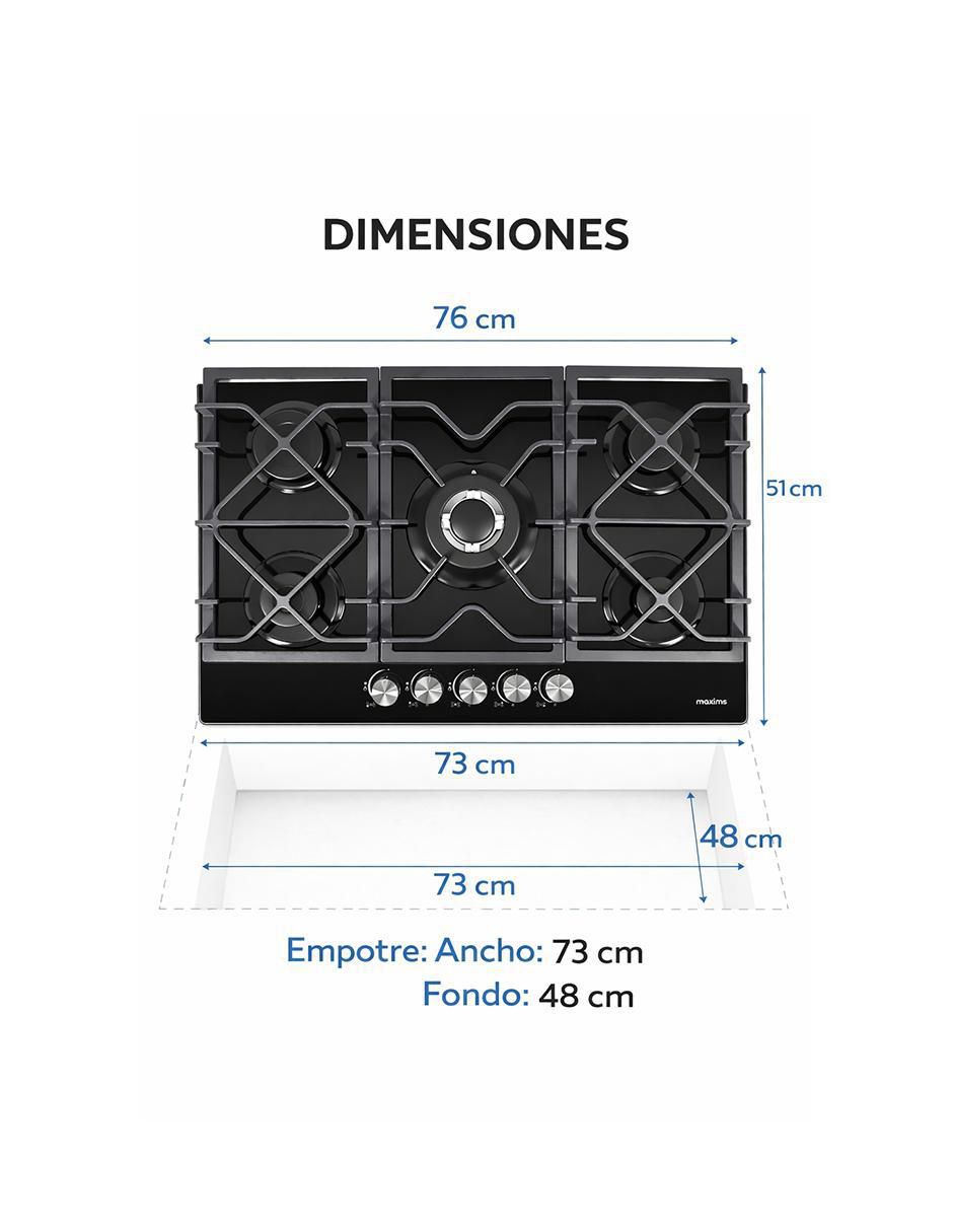 Parrilla a gas empotrable Maxims