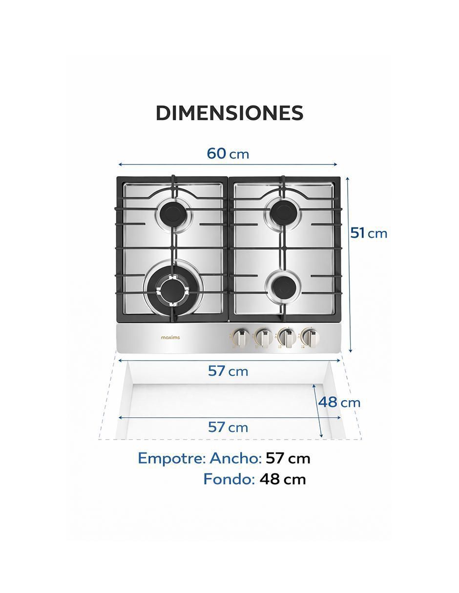 Parrilla a gas empotrable Maxims