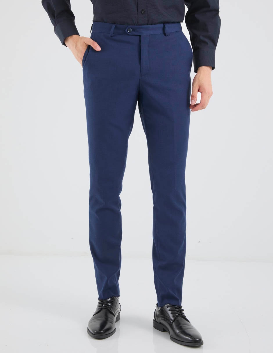 Pantalón formal de vestir slim zanetti para hombre