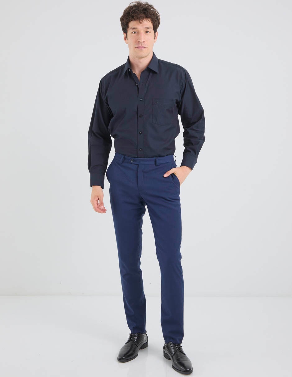 Pantalón formal de vestir slim zanetti para hombre