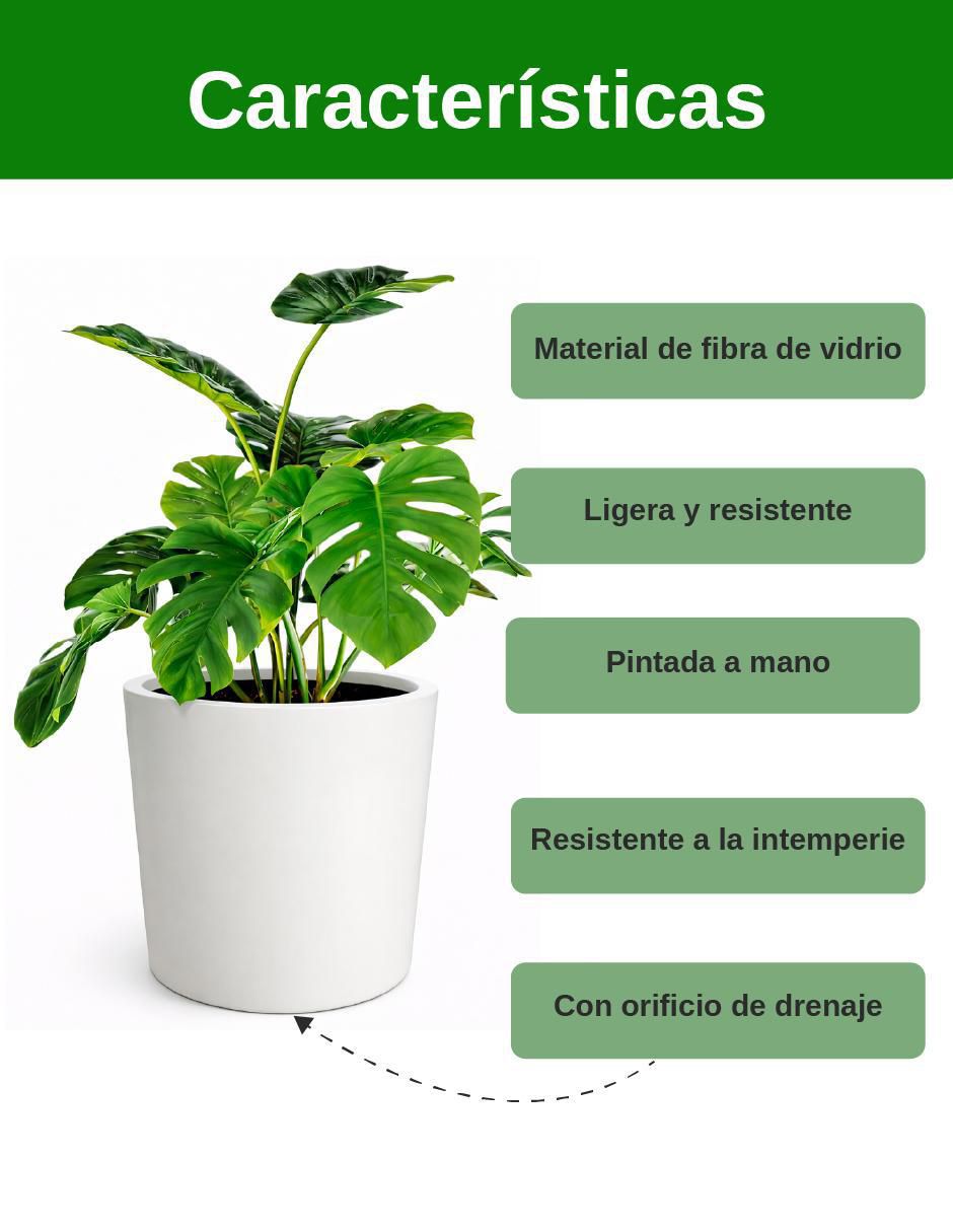 Maceta de fibra de vidrio 6