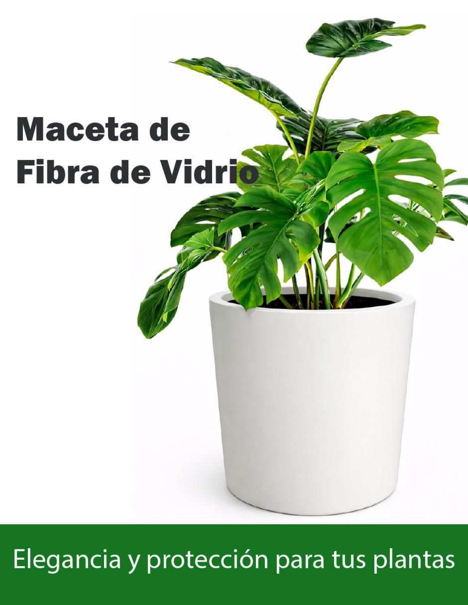 Maceta de fibra de vidrio