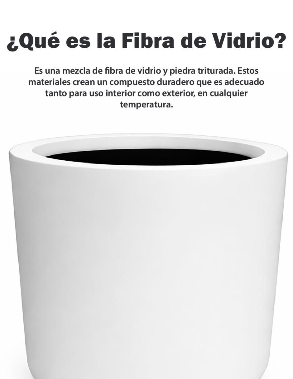 Maceta de fibra de vidrio 7