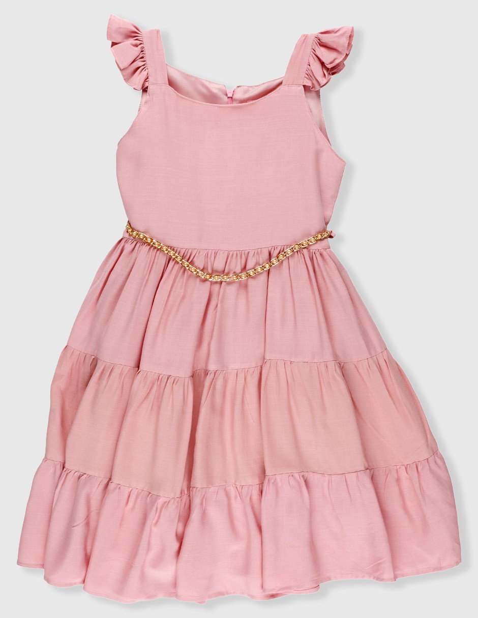 Vestido volantes niña