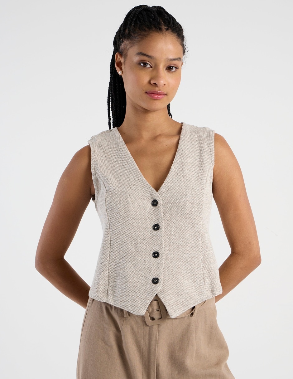 CHALECO 17154224-SS26 MEZCLA MAT