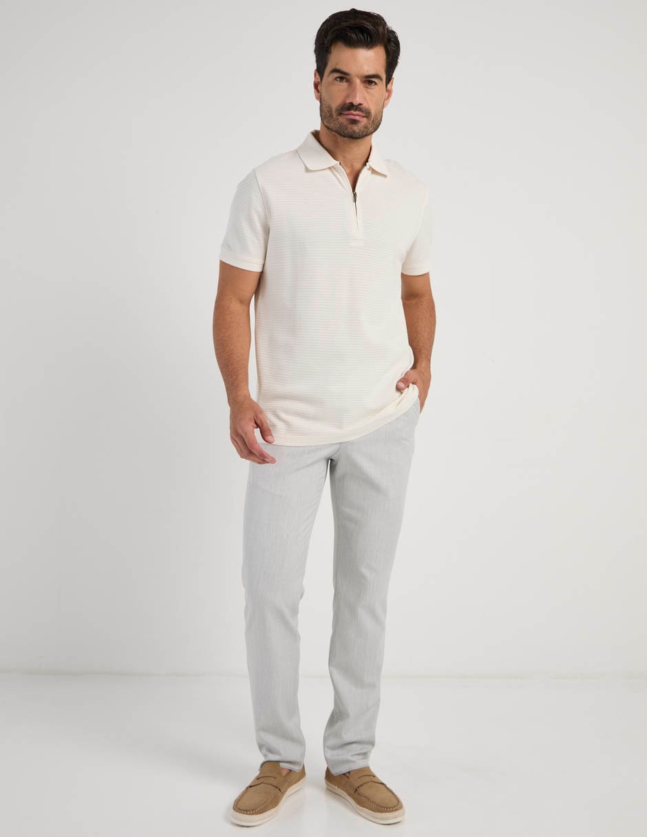 Pantalón de vestir recto de algodón para hombre 3