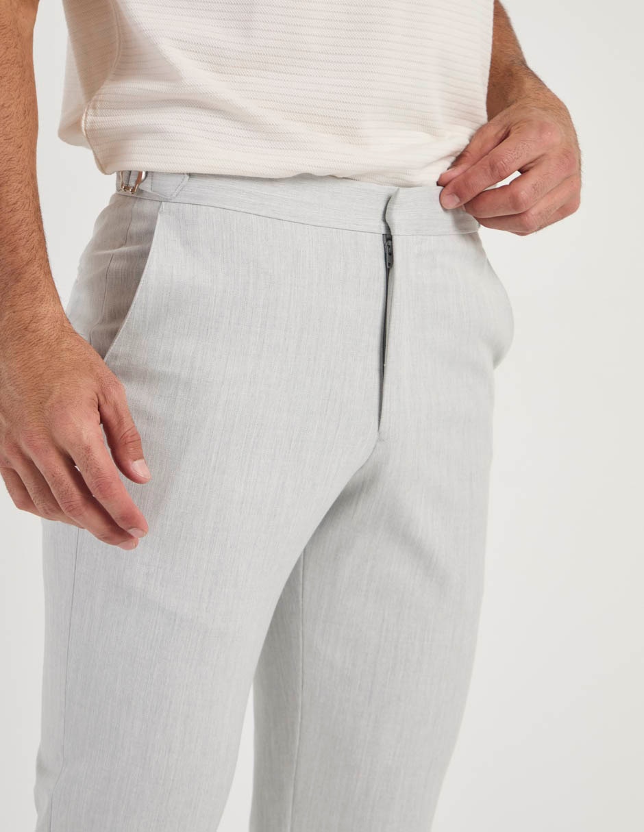 Pantalón de vestir recto de algodón para hombre 5