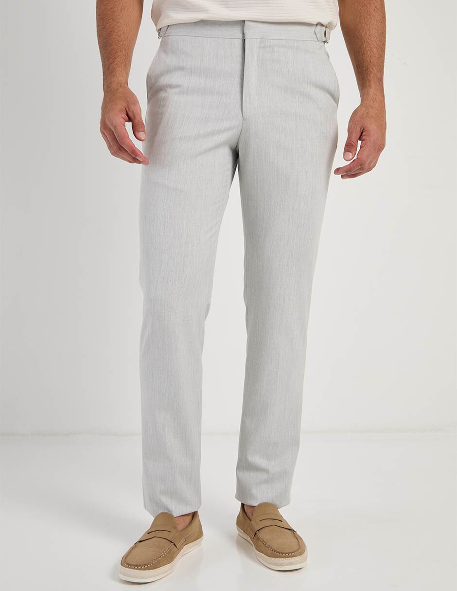 Pantalón de vestir recto de algodón para hombre Pantalón de vestir recto de algodón para hombre