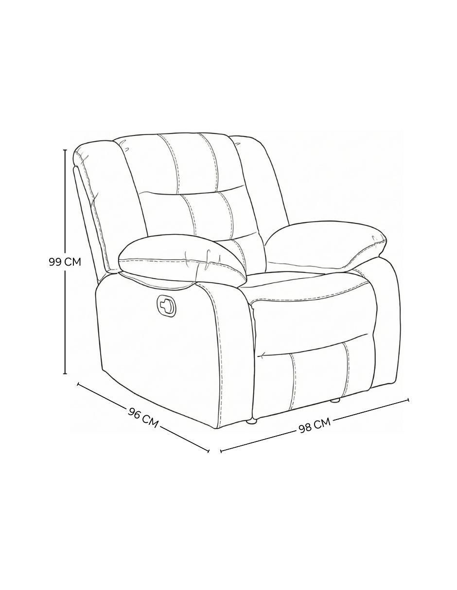 Sillón Bryce Easy Living de vinipiel