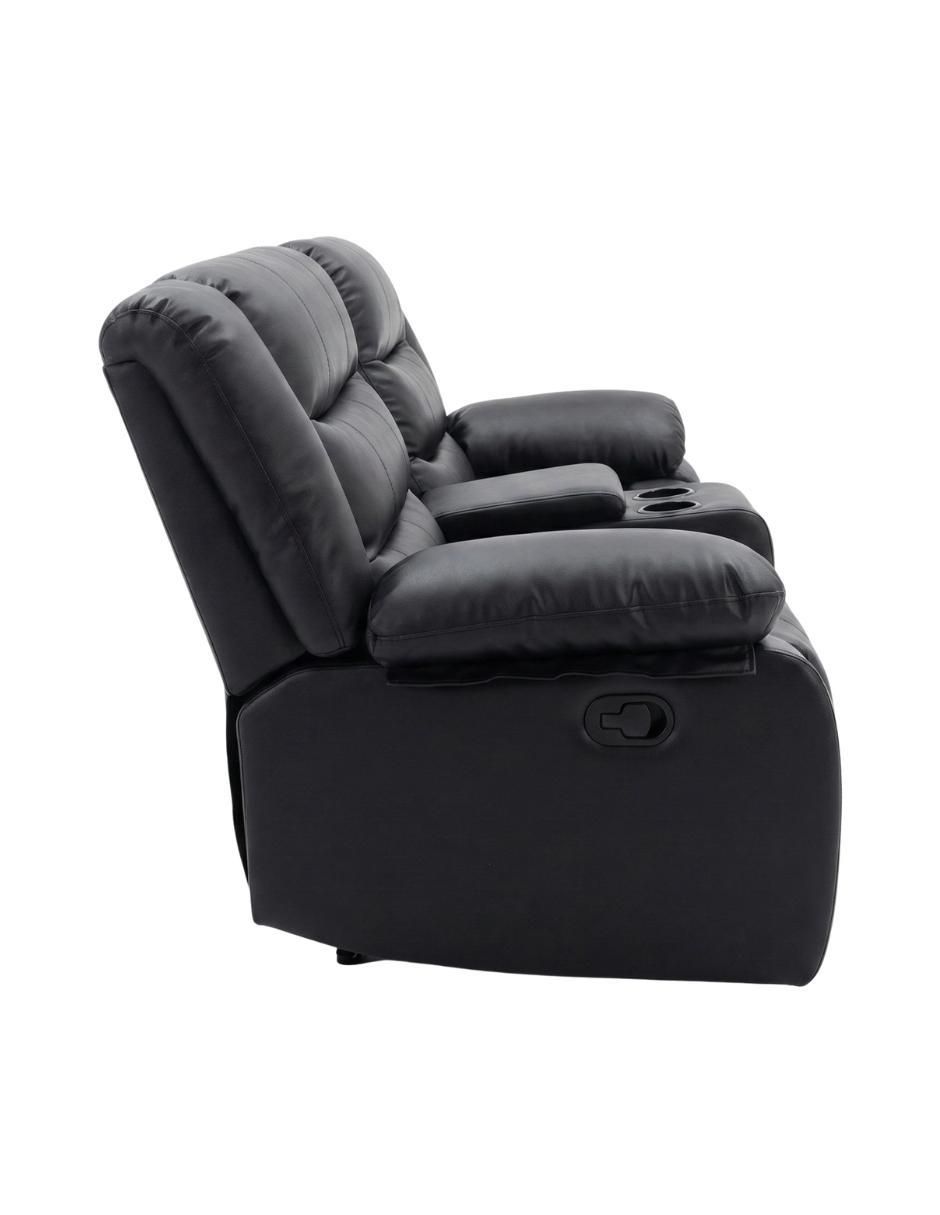 Reclinable Love Seat Bryce de vinipiel 8
