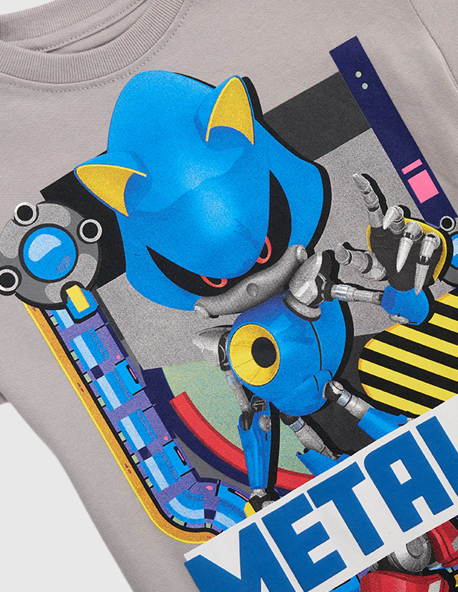 Playera sonic sonic sonic manga corta infantil niño