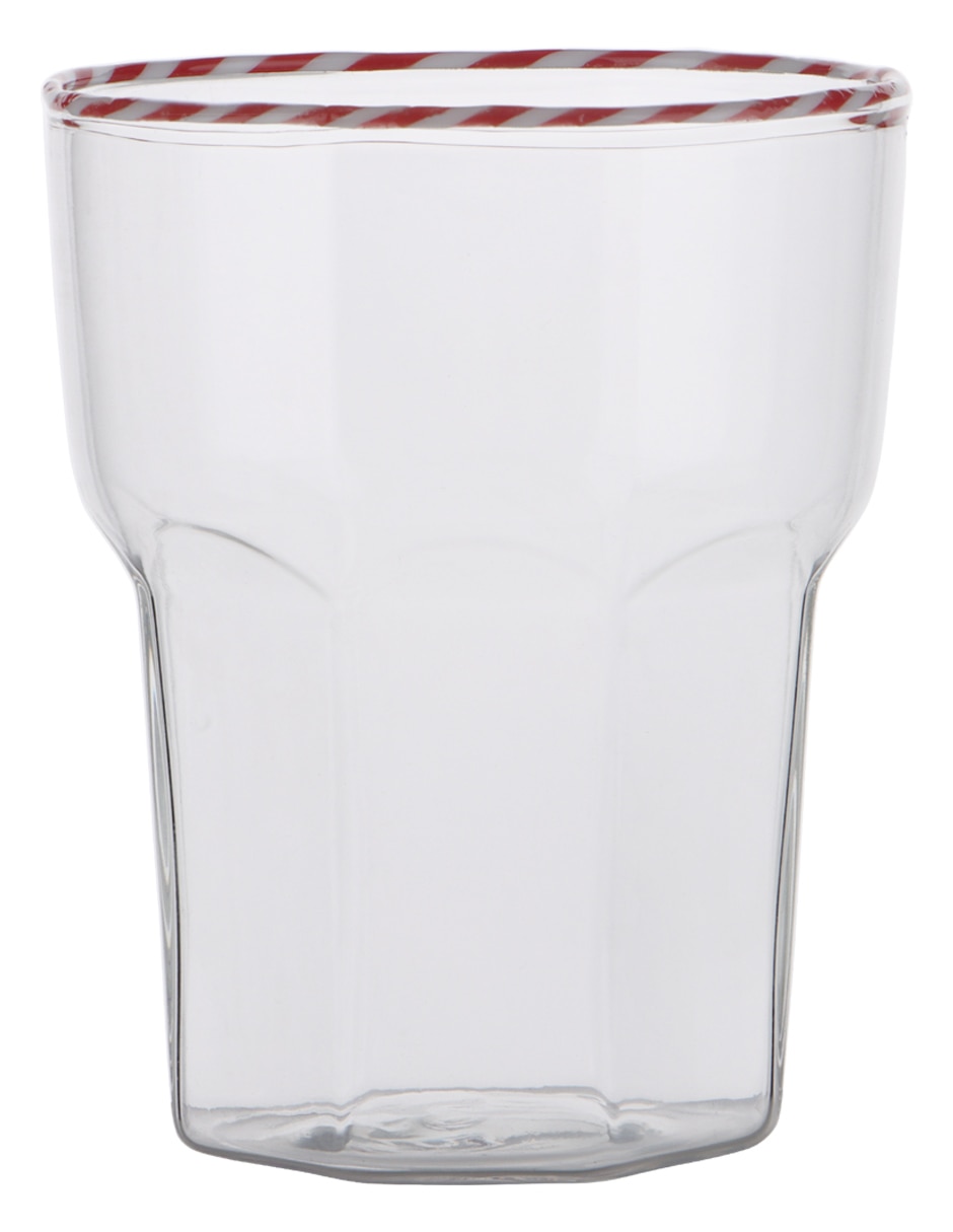 Vaso corto haus holidays de vidrio 1