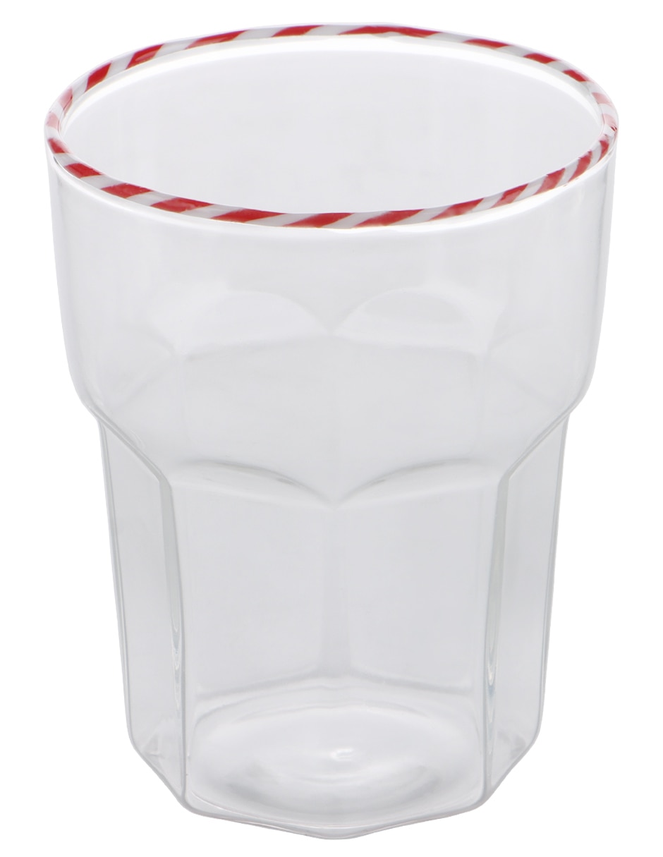 Vaso corto haus holidays de vidrio 2