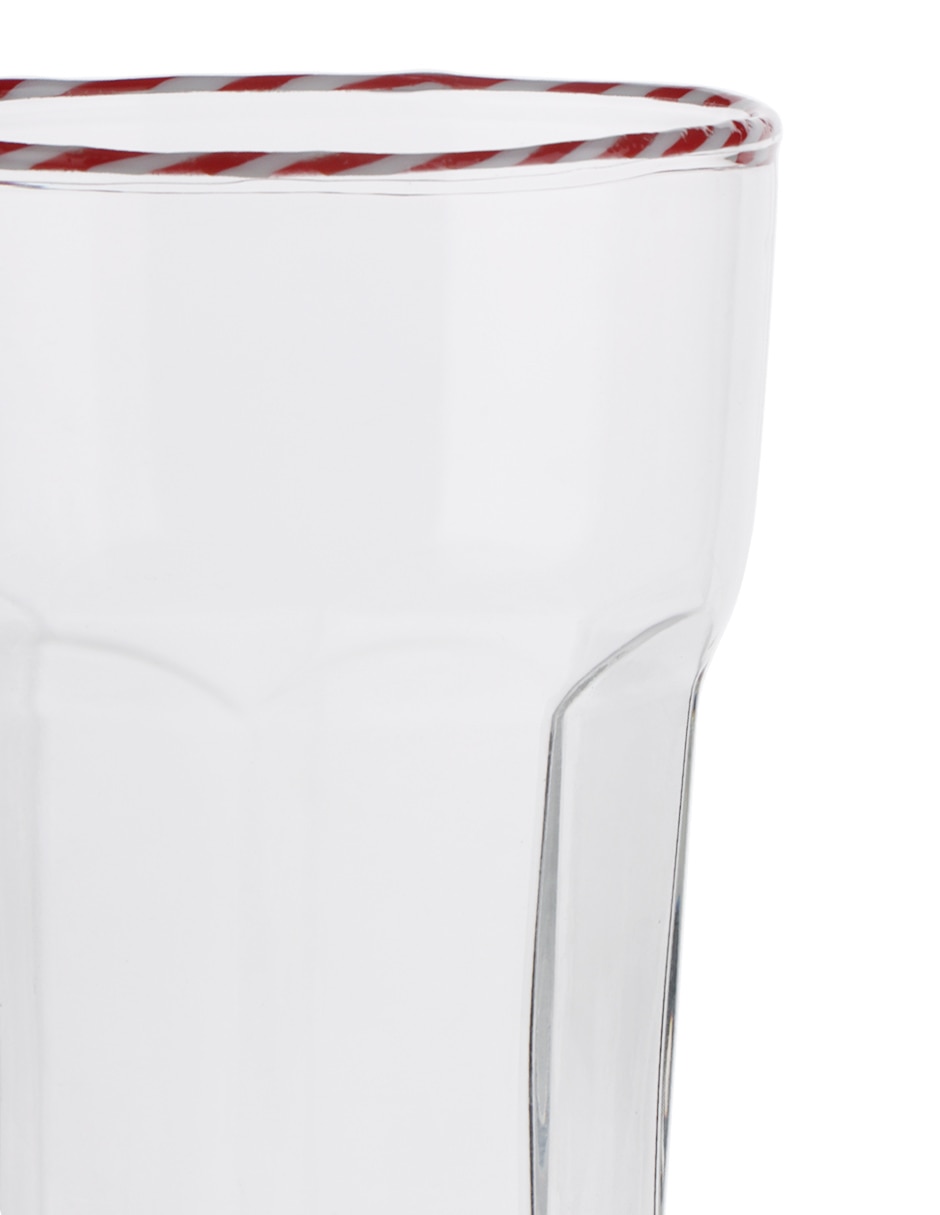 Vaso corto haus holidays de vidrio 3