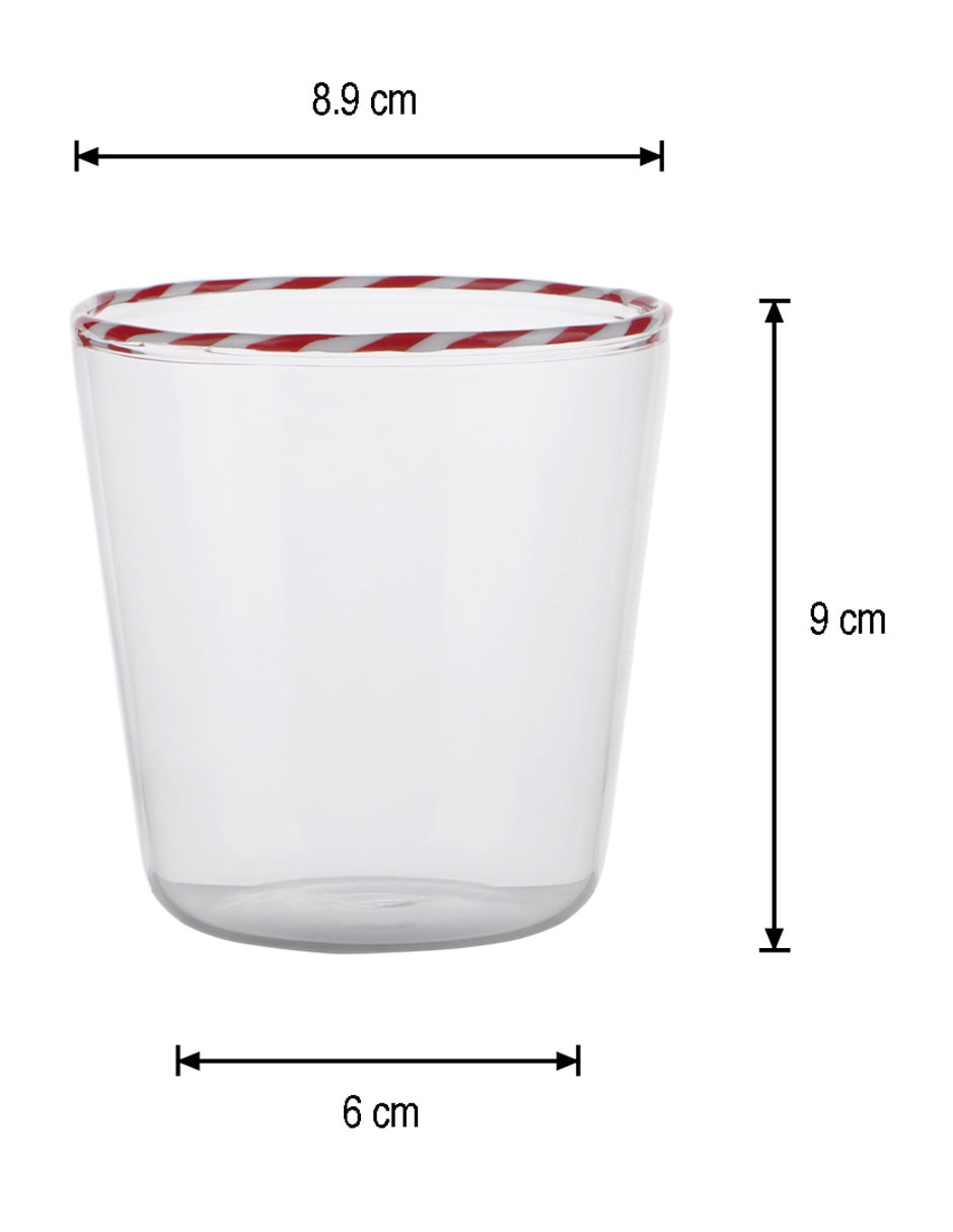 Vaso corto haus holidays de vidrio Vaso corto haus holidays de vidrio