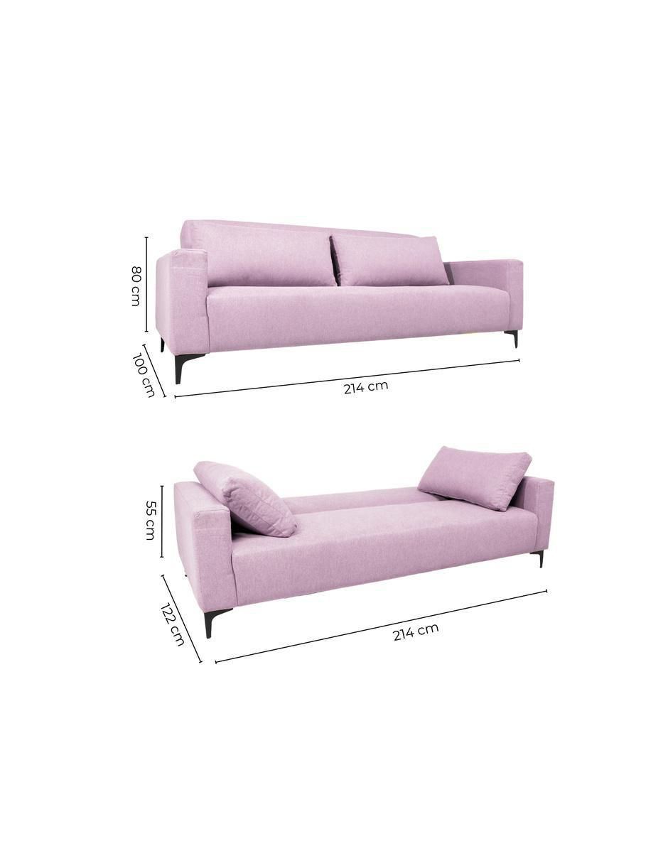 Sofá cama Sabina de suede 8