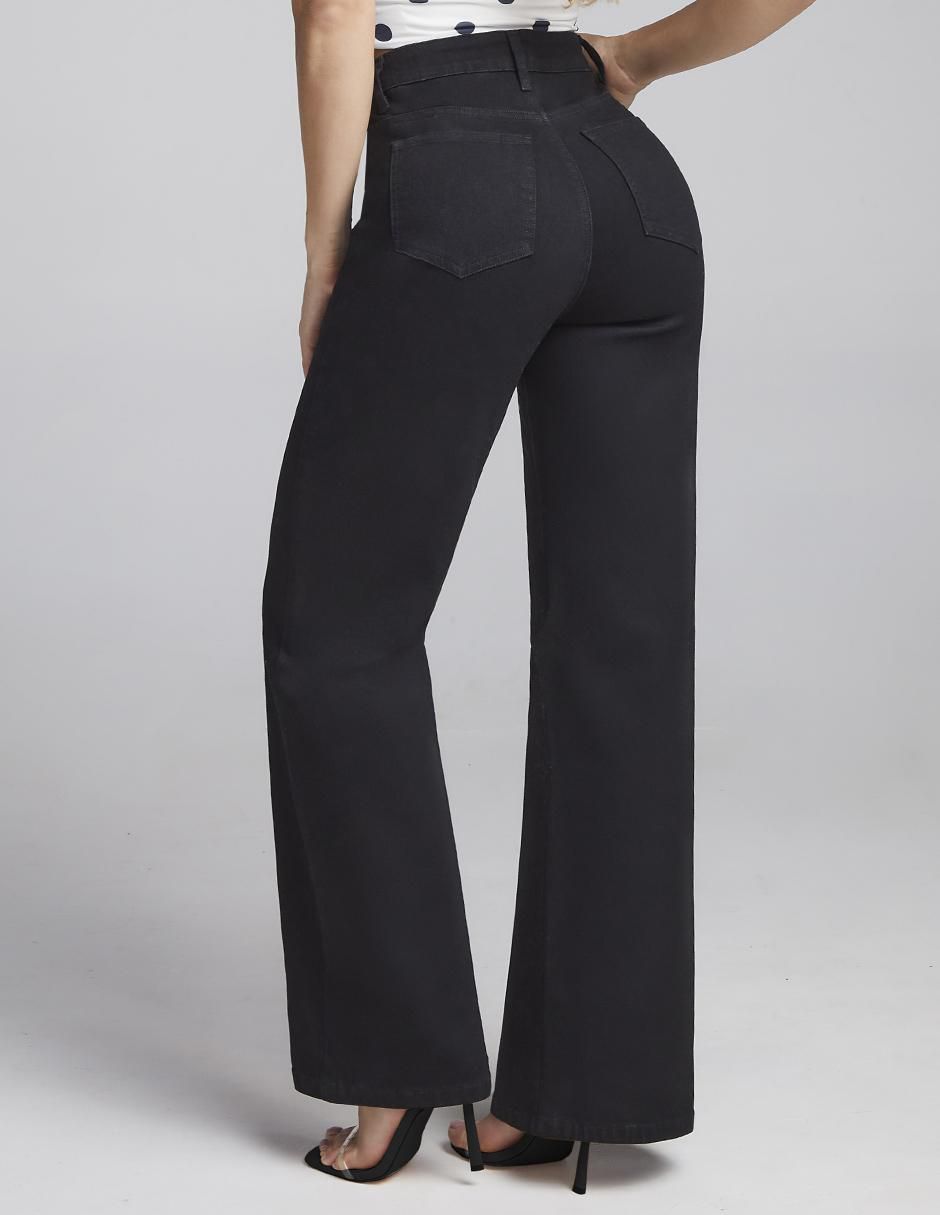Jeans wide leg flex para mujer 2