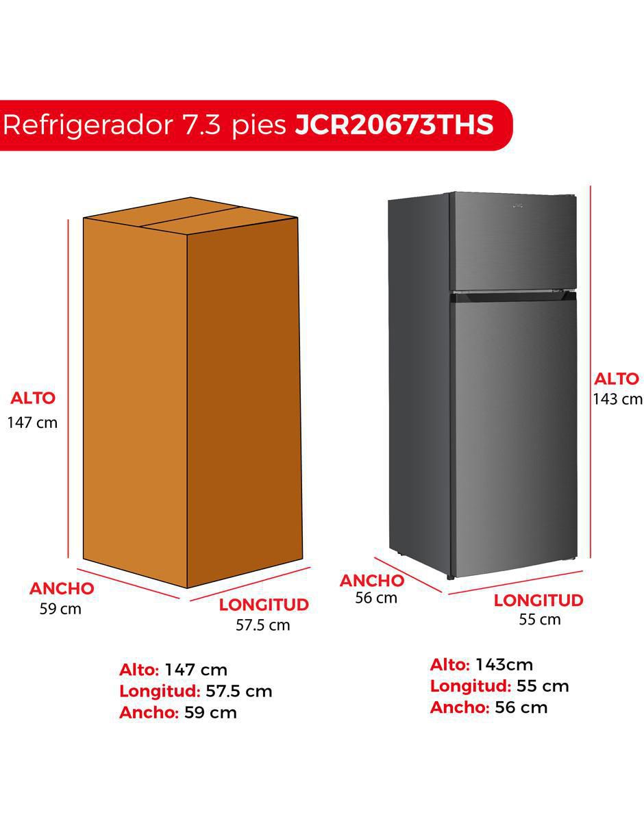 Refrigerador top mount 7.3 pies tecnología JCR20673THS 4