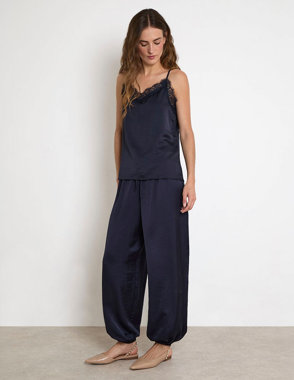 Pantalón relaxed amplio para mujer 3