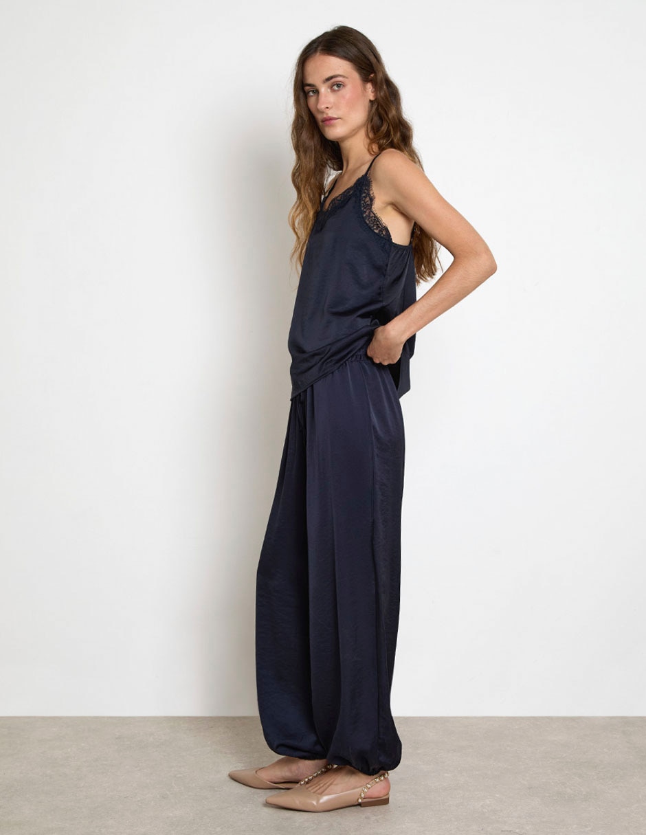 Pantalón relaxed amplio para mujer 5