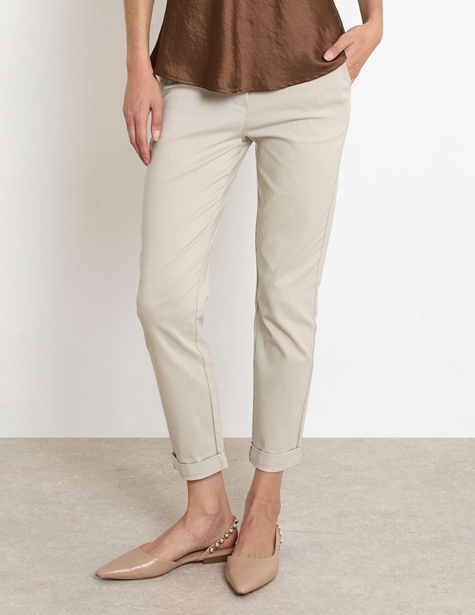 Pantalón capri slim para mujer Pantalón capri slim para mujer