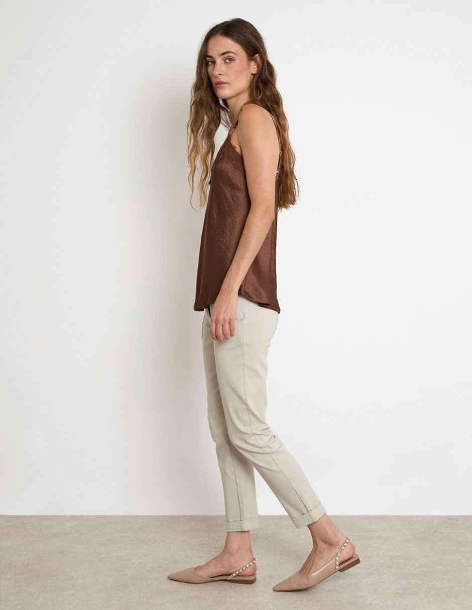Pantalón capri slim para mujer 5