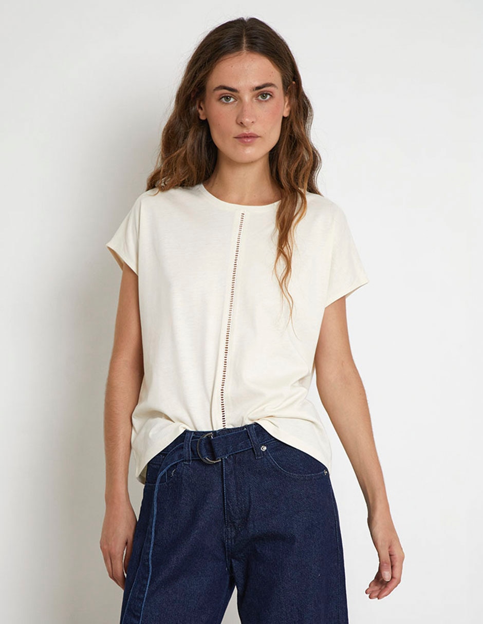 Playera cuello redondo para mujer Playera cuello redondo para mujer