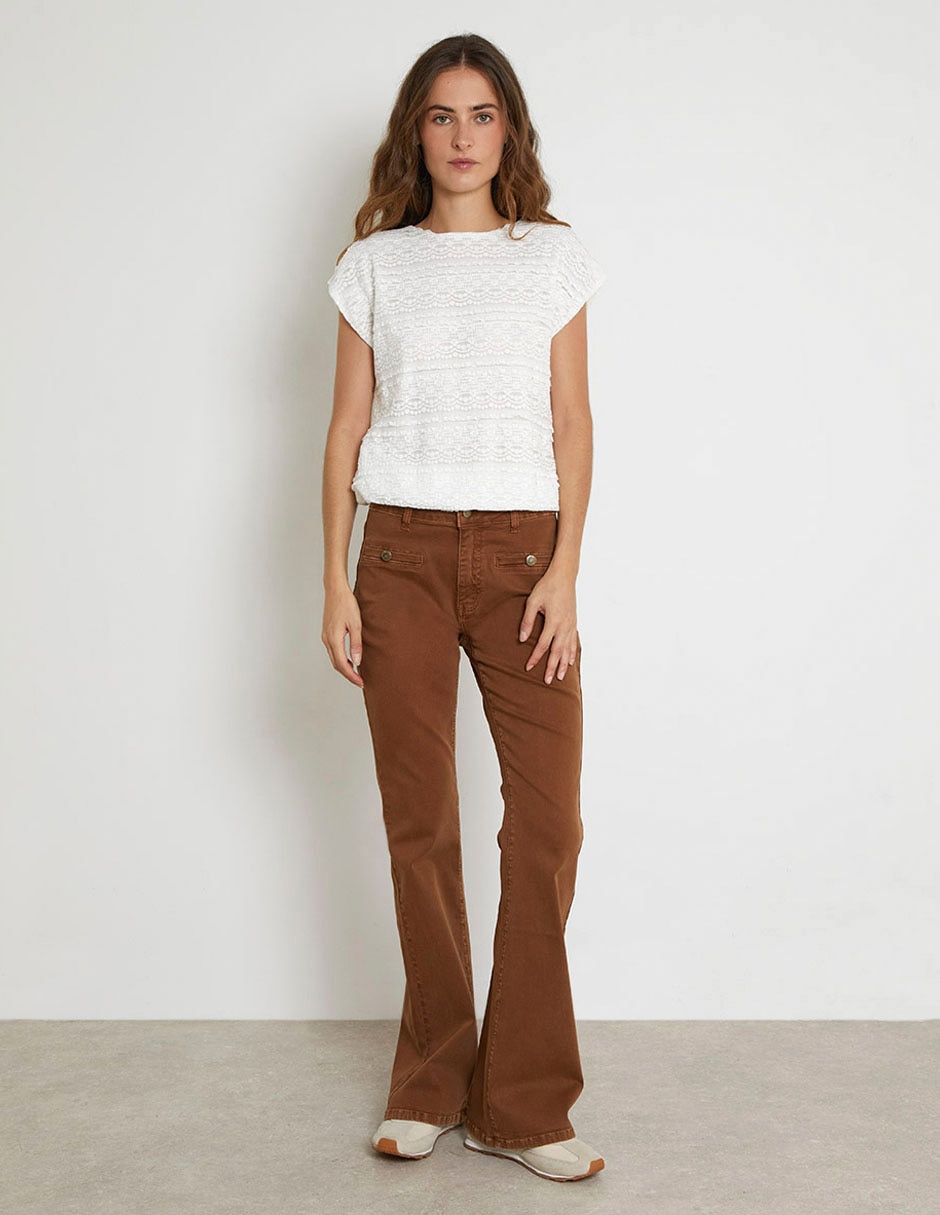 Pantalón flare para mujer
