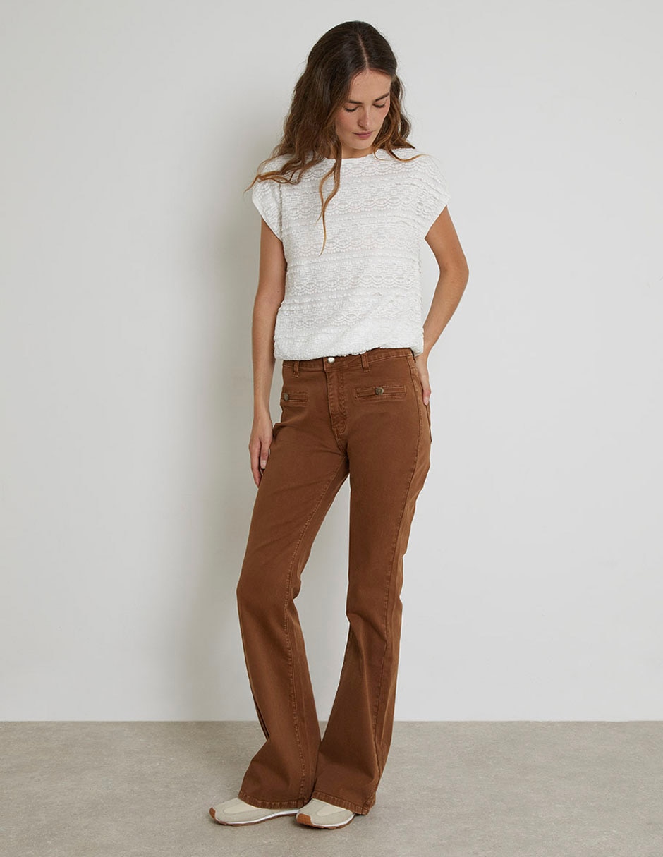 Pantalón flare para mujer 4