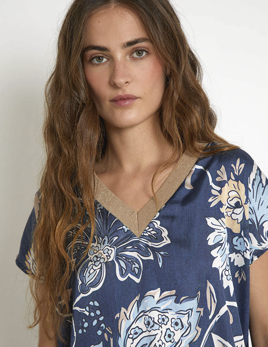Blusa manga corta para mujer 5
