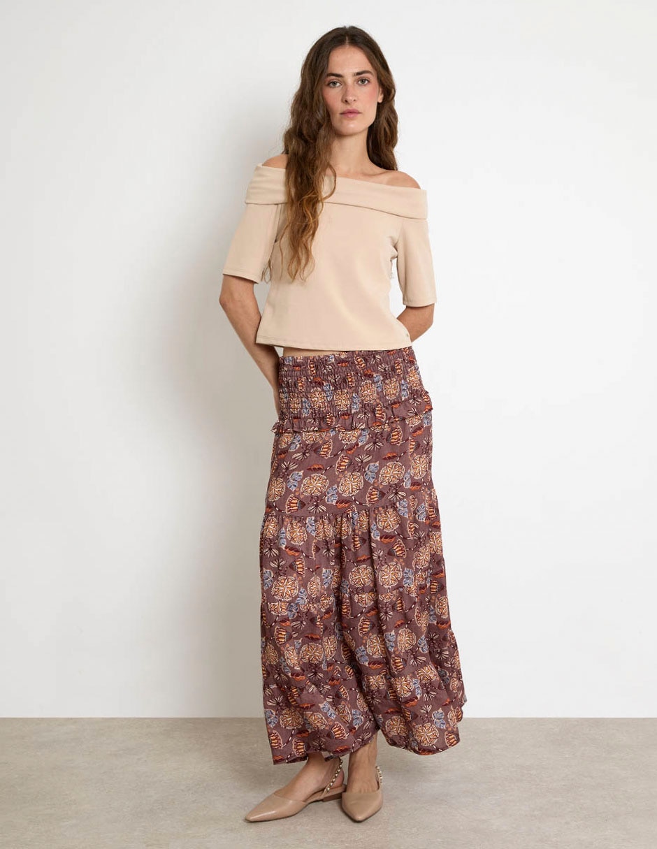 Falda crop a la cintura 3