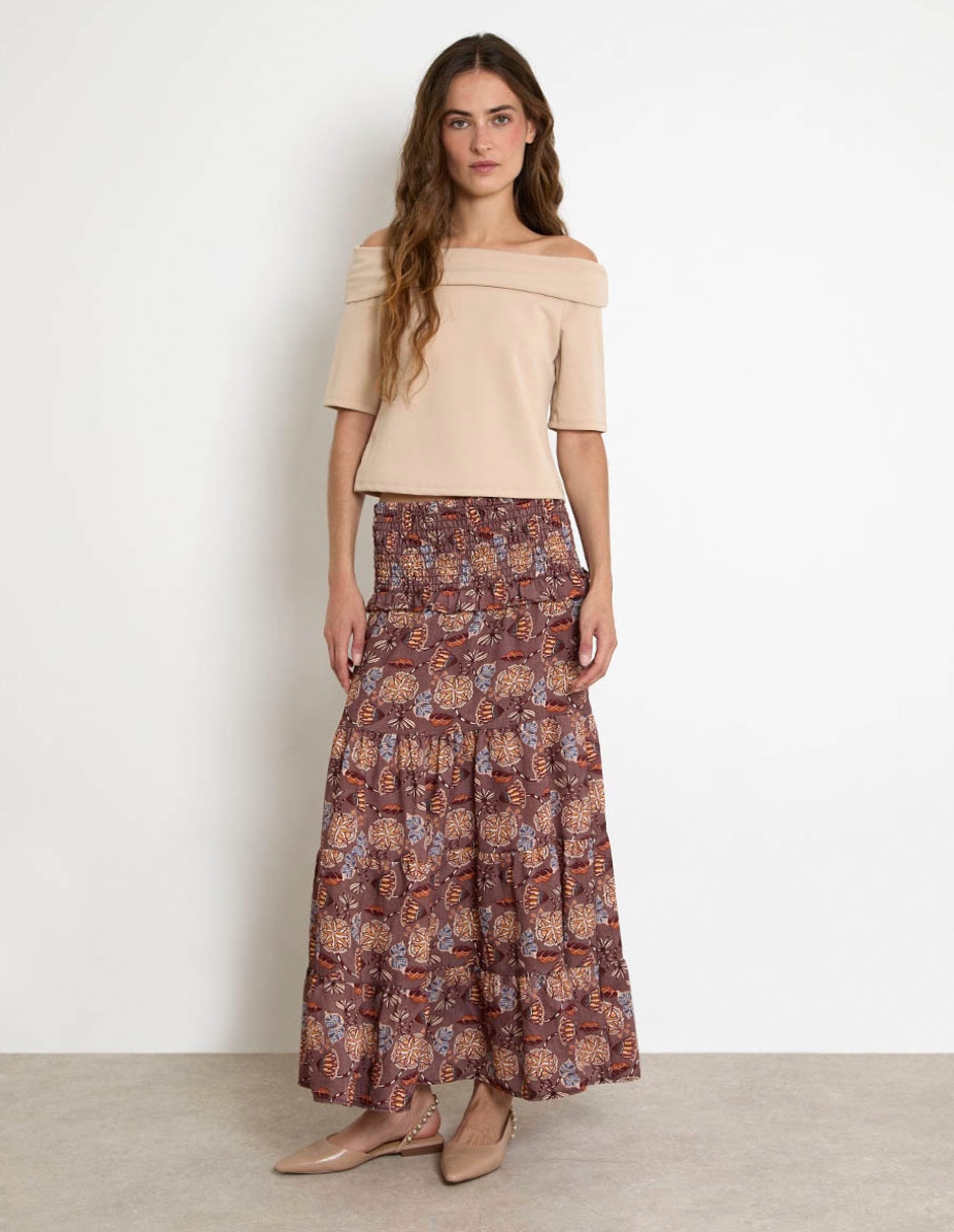 Falda crop a la cintura 4