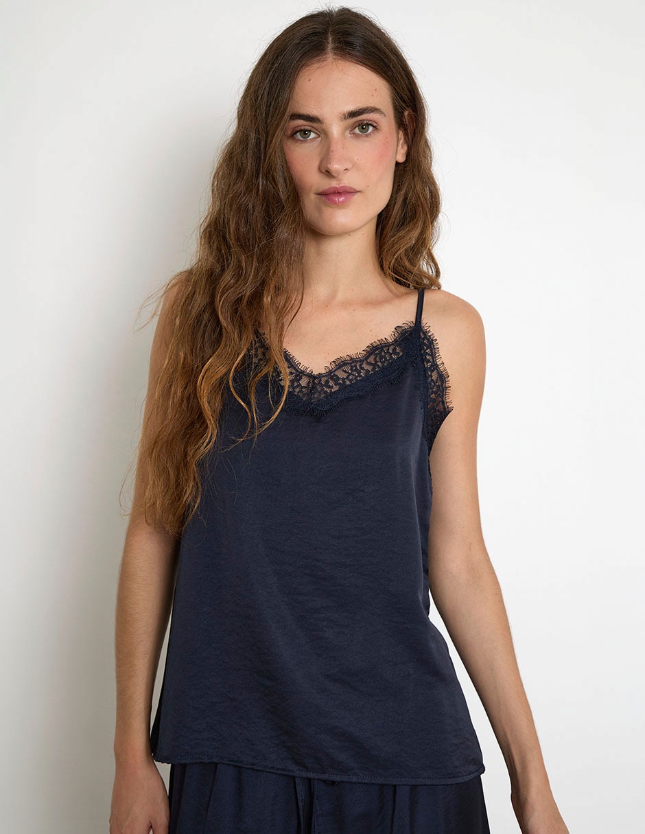Blusa sin manga para mujer
