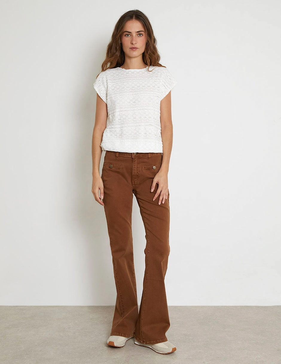 Blusa manga corta para mujer 3