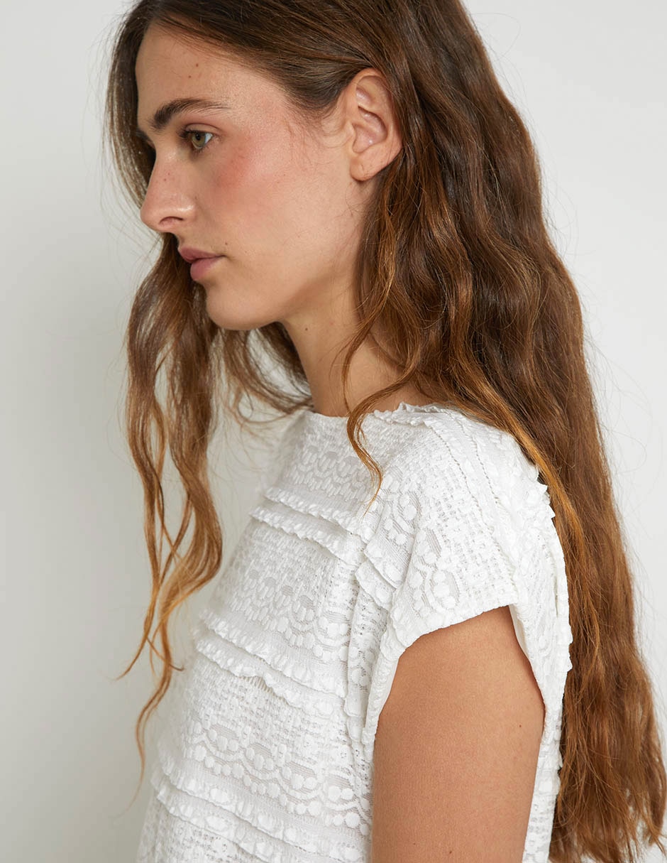 Blusa manga corta para mujer 5