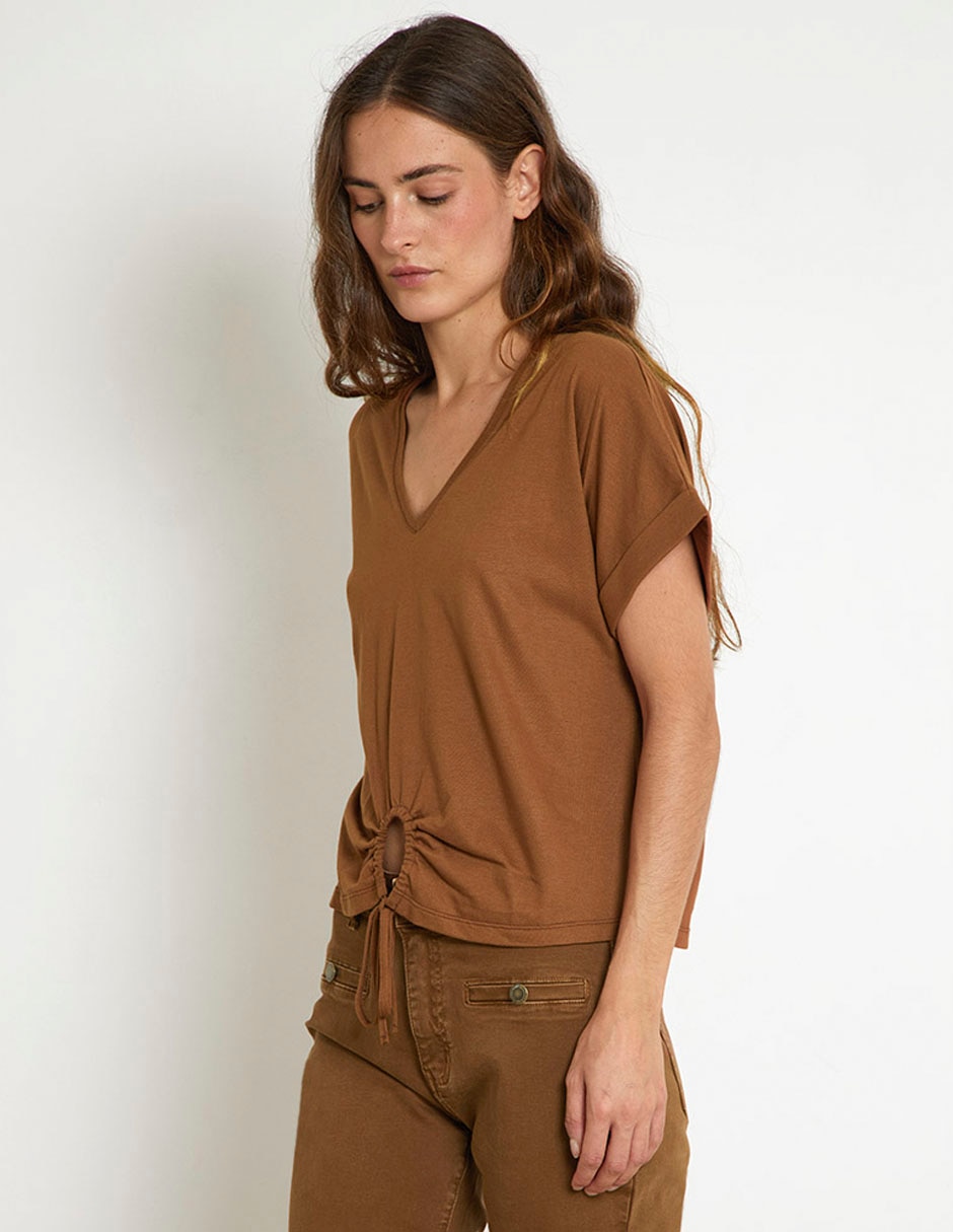 Blusa manga corta para mujer