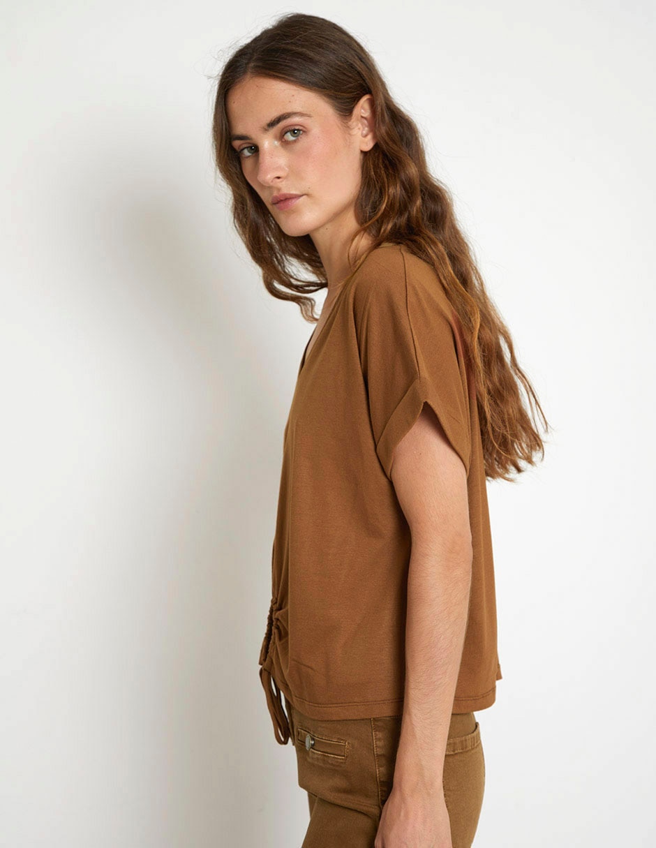 Blusa manga corta para mujer 4