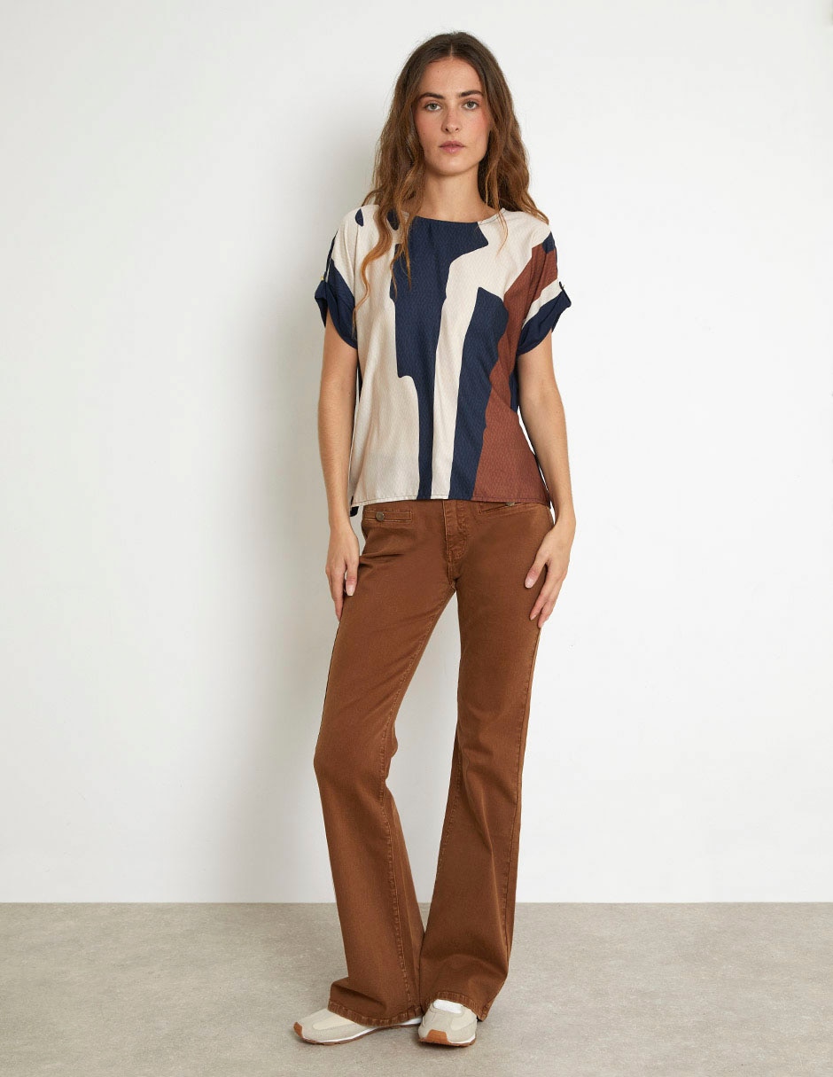 Blusa manga corta para mujer 3