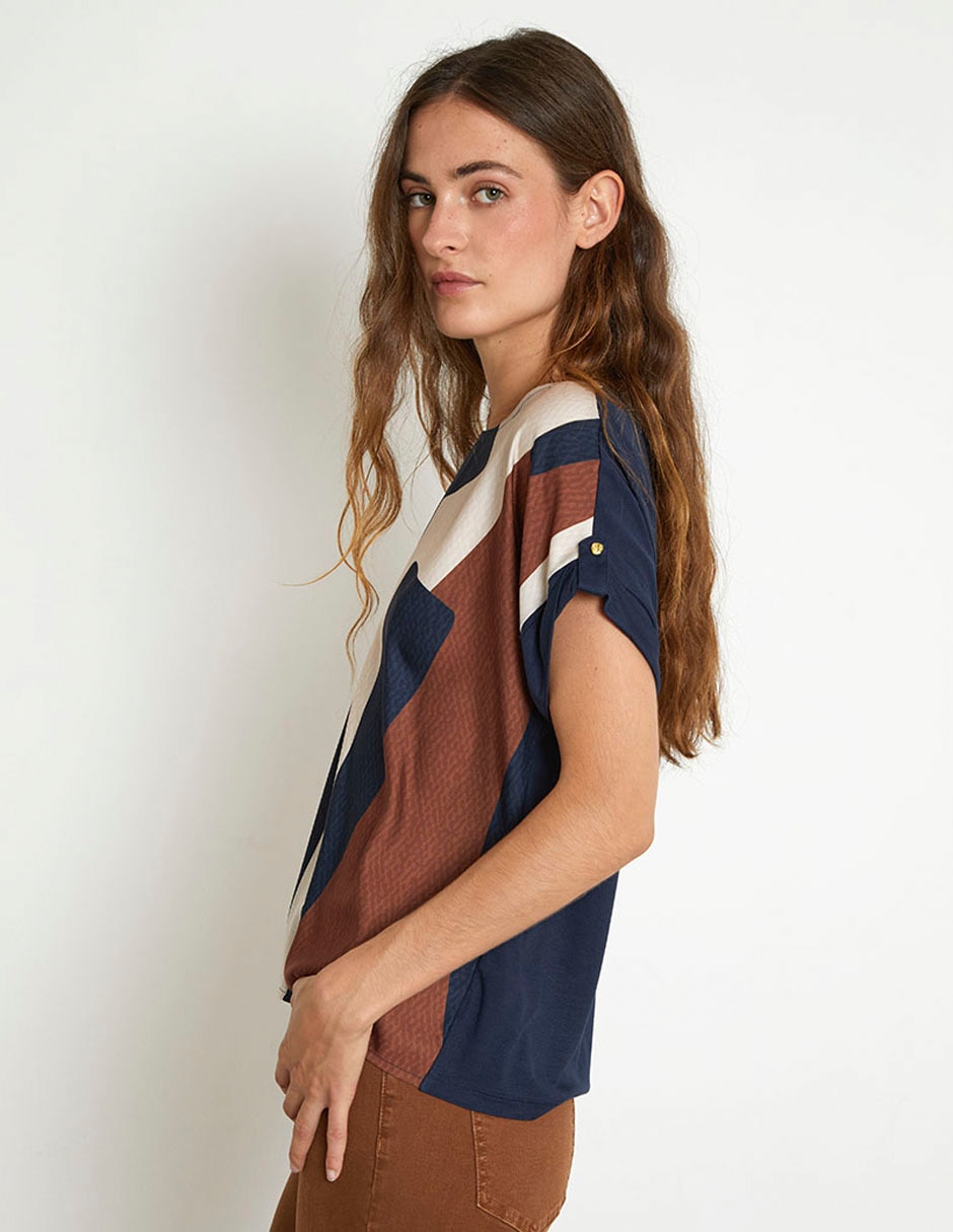 Blusa manga corta para mujer 4