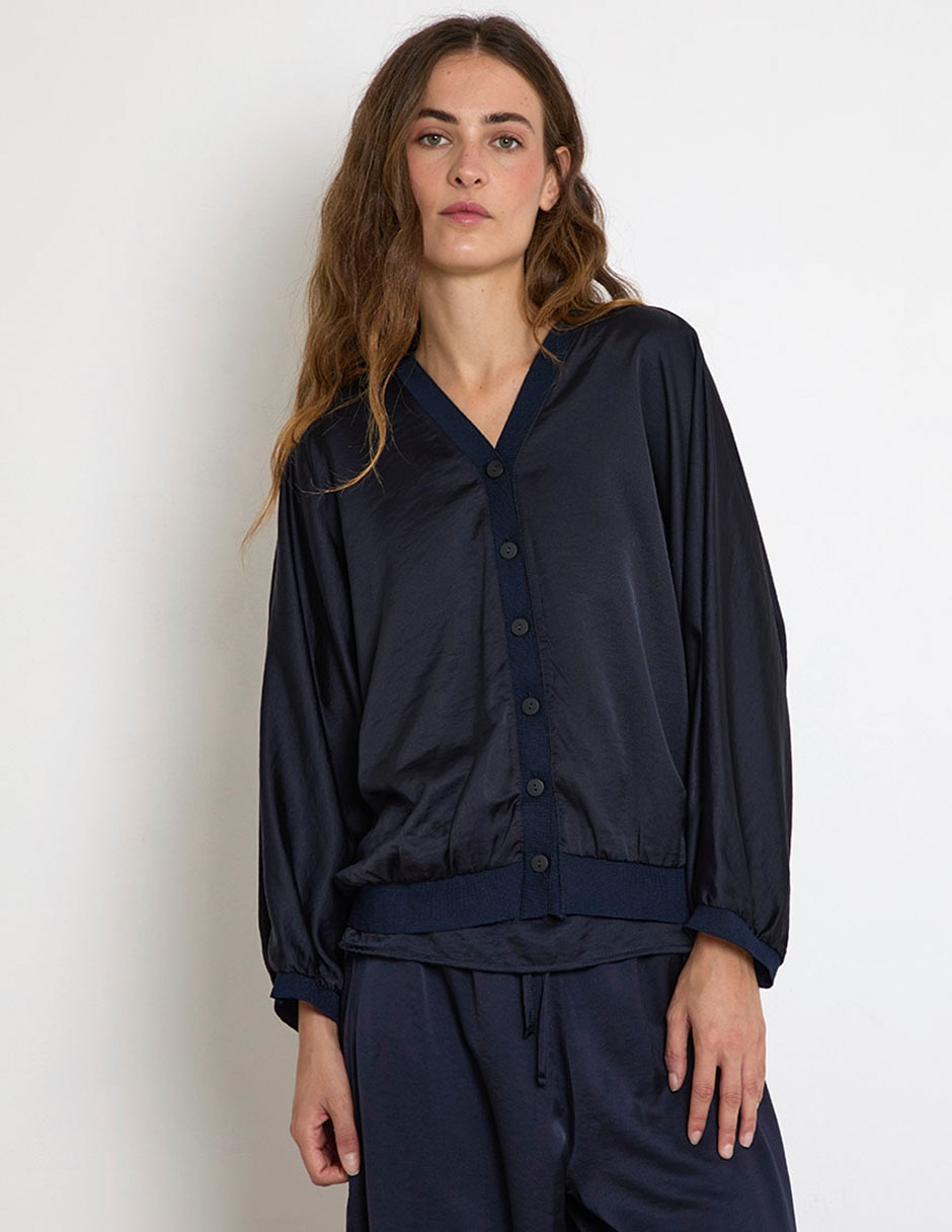 Suéter cuello V para mujer